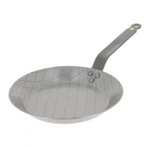 Wok En Fer DE BUYER 28 Cm - 100% Made In France - Compatible Induction - Naturellement Anti-adhésif