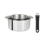 3 casseroles + 1 poignée amovible cristel mutine