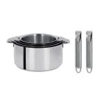 coffret 4 casseroles cristel mutine + 2 poignées zenith