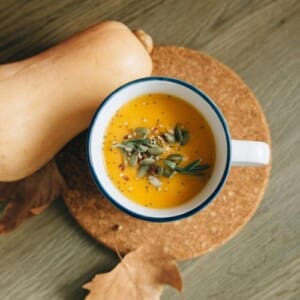 soupe de butternut au lait de coco