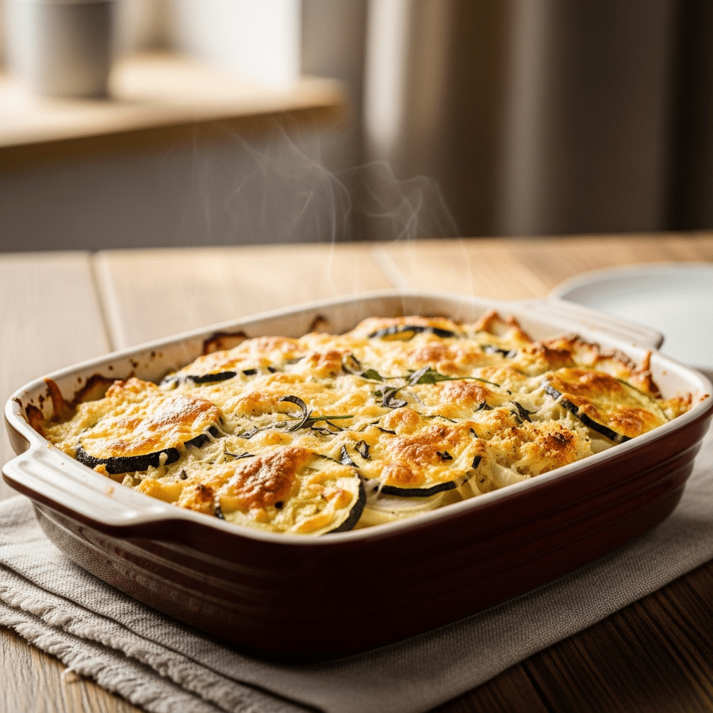 Recette gratin de courgettes crémeux et facile