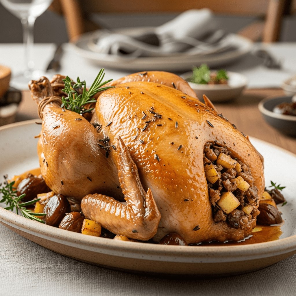 recette poularde noel