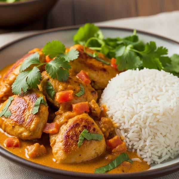 Recette poulet curry crémeux au lait de coco