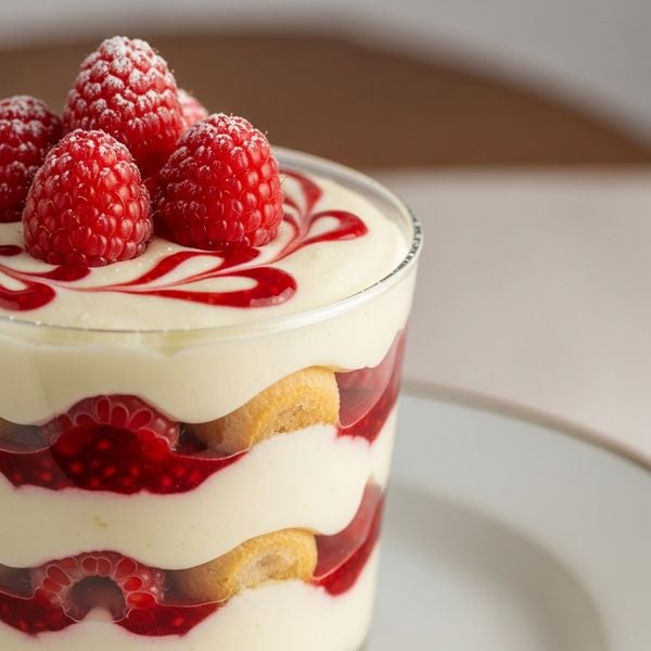 Recette tiramisu framboise facile en verrines