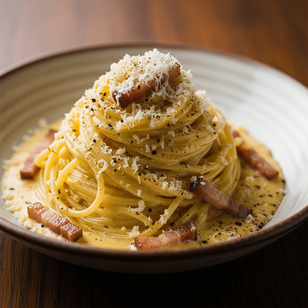 recettes ptes la carbonara
