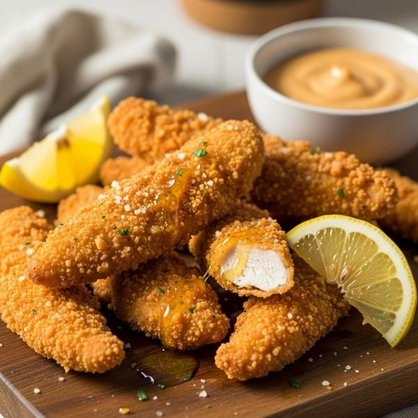 Recette air fryer : Tenders de poulet panés croustillants