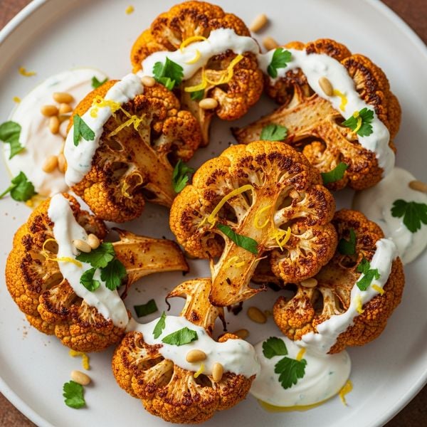 Recette chou fleur rôti à la méditerranéenne