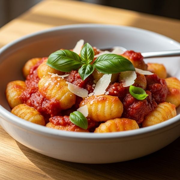 Recette gnocchi maison : gnocchis de pommes de terre et sauce tomate-basilic
