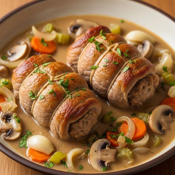 Recette paupiette de veau : paupiettes de veau fondantes en sauce