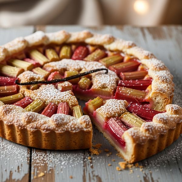 Recette tarte à la rhubarbe facile — recette tarte à la rhubarbe classique