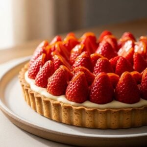 recette tarte aux fraises