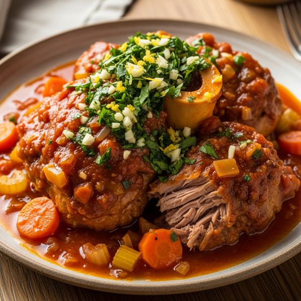 Osso bucco de dinde braisé à l&rsquo;italienne
