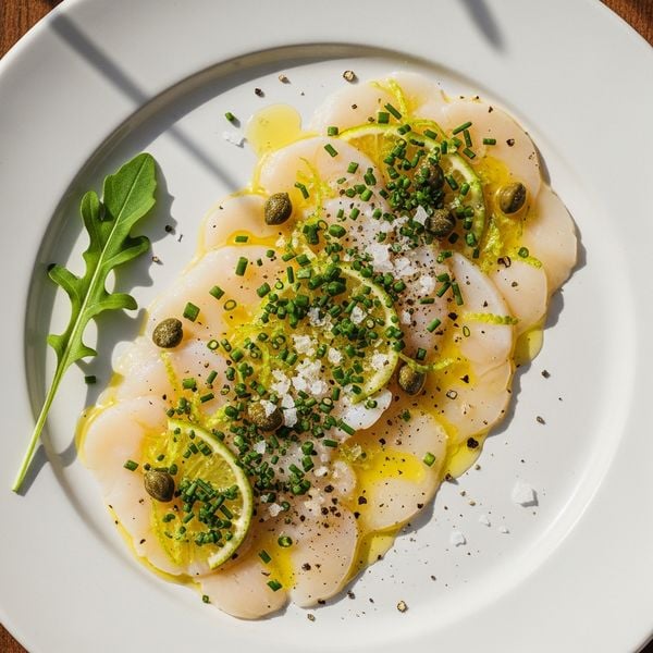 Recette carpaccio de Saint-Jacques au citron vert — frais et facile