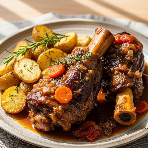 Souris d&rsquo;agneau confite au four, recette fondante et parfumée