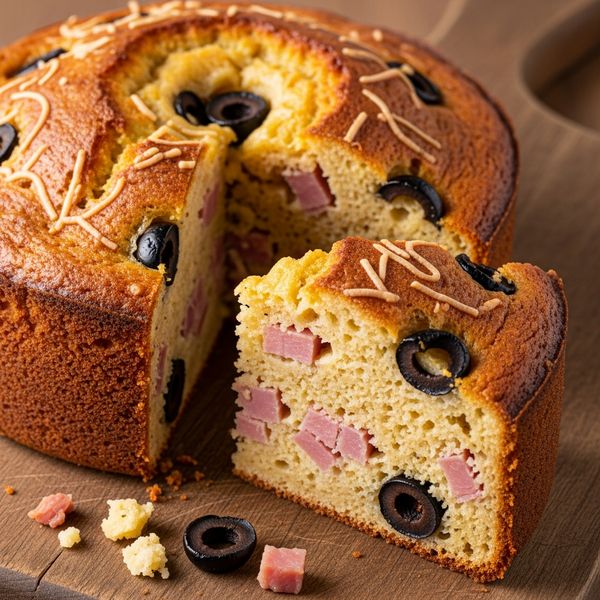 Recette cake salé jambon olive moelleux et facile