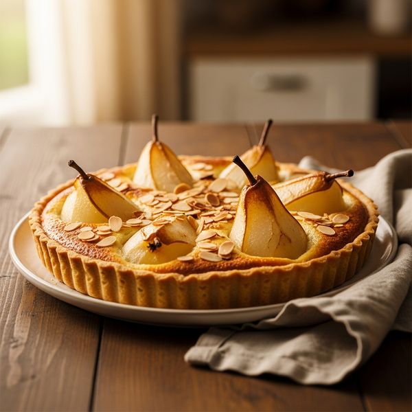 Tarte Bourdaloue poire-frangipane traditionnelle