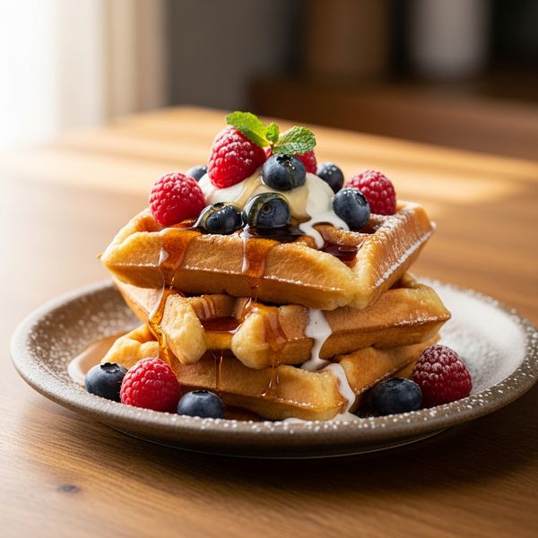 Recette gauffres faciles et croustillantes comme à la fête foraine